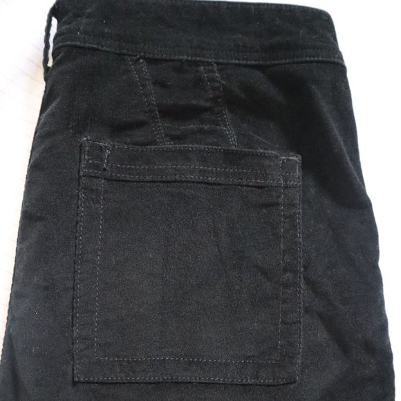 ANTHROPOLOGIE Velvet High Rise Cropped Pant Black - Picture 5 of 9